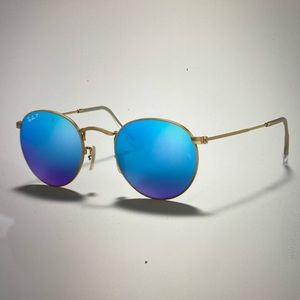 Ray vans blue round flash sunglasses